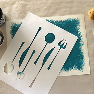 How to make painted canvas placemats 