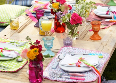 outdoor dining table ideas thrift shop accessories