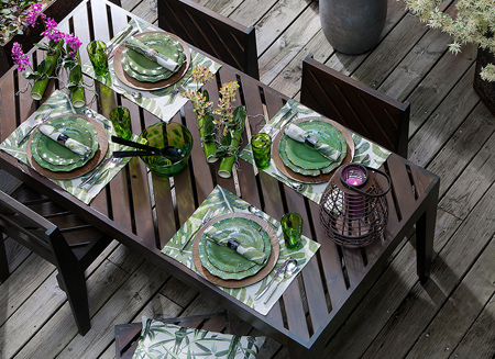 outdoor dining table ideas painted wood rust-oleum