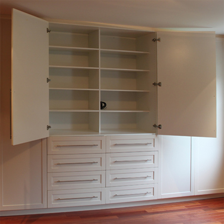 build and assemble built-in cupboards