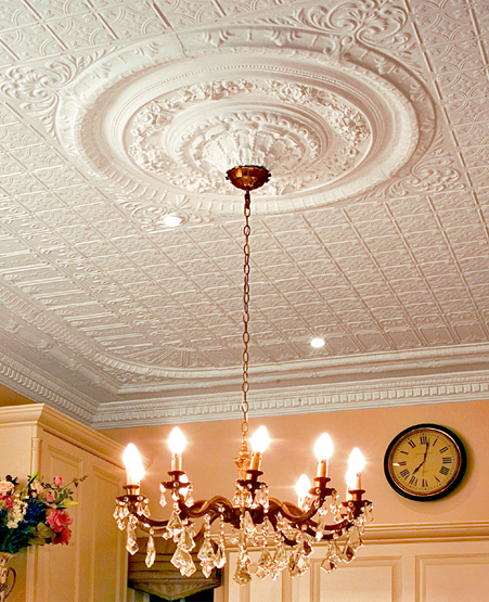 install pressed ceiling or ceiling tile styles