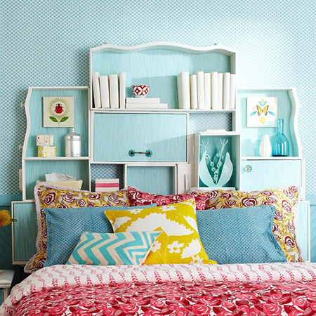 Repurpose an old drawer into a headboard