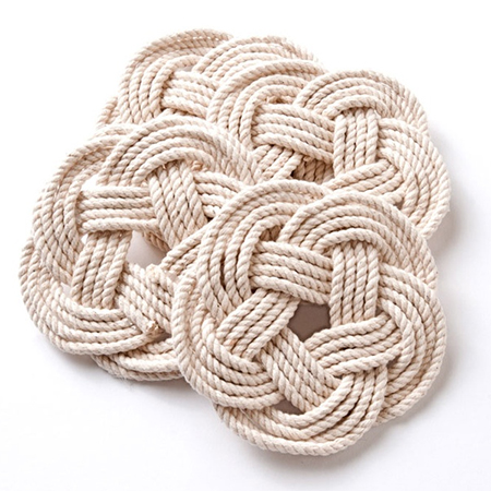 rope celtic knot door placemat
