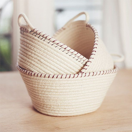 make baskets or rope bowls