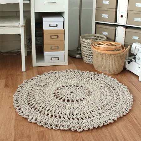 crochet rope mat or rug