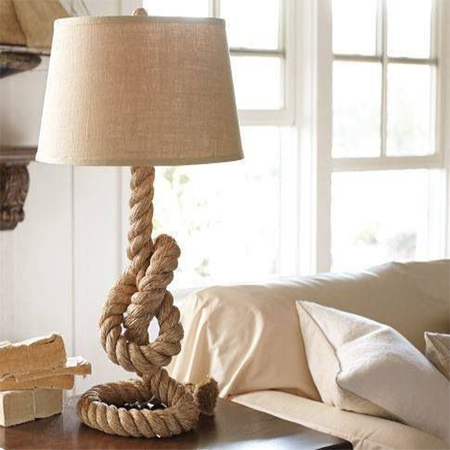 rope coiled lamp base