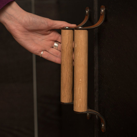leather dowel diy cabinet handles