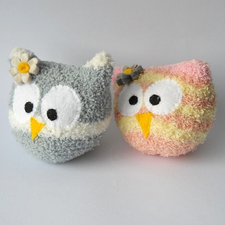 An old pair of thick woolly socks or sleeve from a knitted jersey and you can make cute stuffed toys