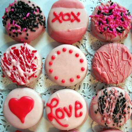 DIY craft ideas for Valentine's Day cookies biscuits