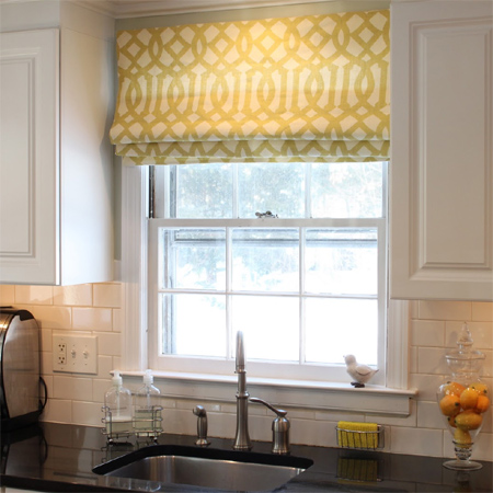 How to paint a roman blind or curtain
