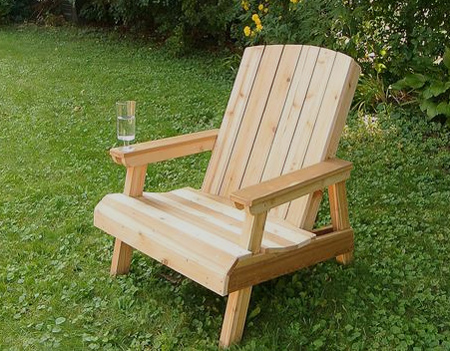 DIY adirondack garden chair plans