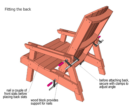 DIY adirondack garden chair 