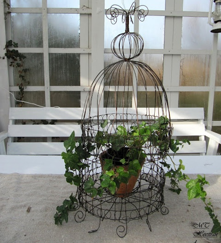 Crafty ideas to use wire for home decor projects cloche plant holder