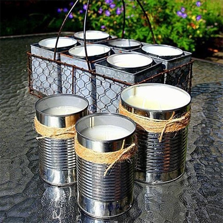 Best recycled can ideas candle holders