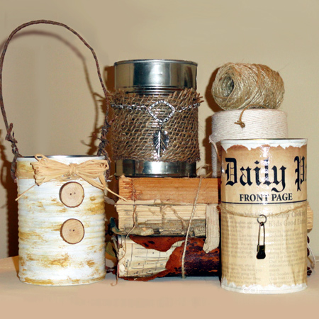 Best recycled can ideas shabby chic rustic