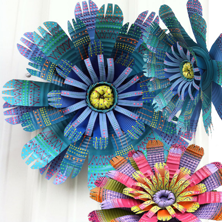Best recycled can ideas colourful tin flowers
