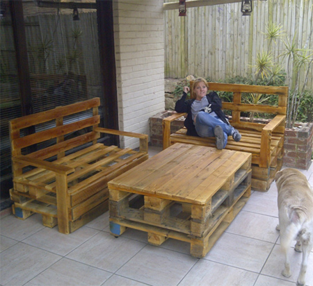 furniture pallet diy outdoor pallets patio wooden dzine projects sofa bench instructions plans bed designs za