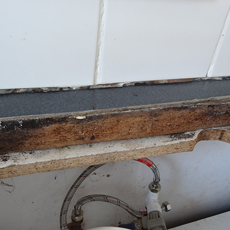 replace formica lifeseal kitchen countertops or worktops damaged by water