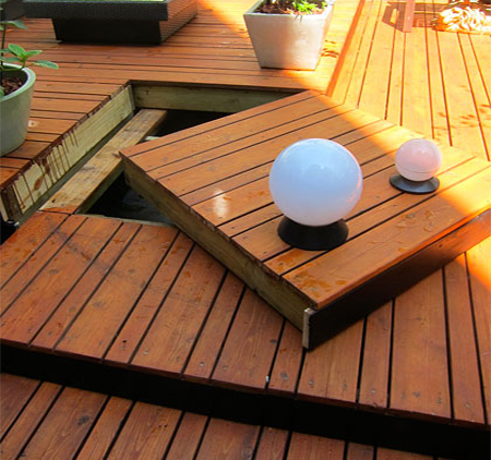 build or install multi level DIY deck decking panels