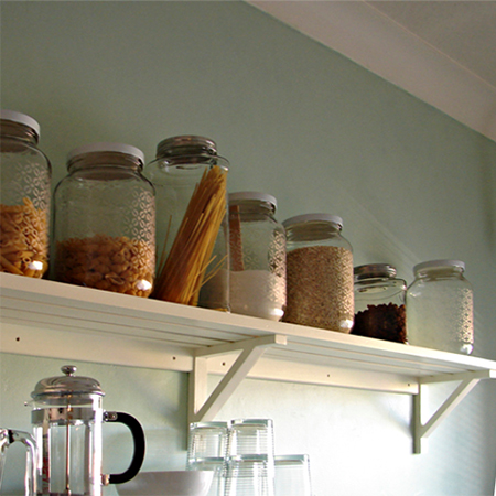 kitchen revamp renovation on small budget diy shelf unit