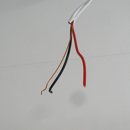 properties are wired with RED [live], BLACK [neutral] and COPPER [earth] wires