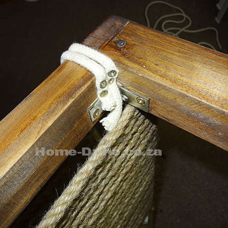 Make a jute or rope bench