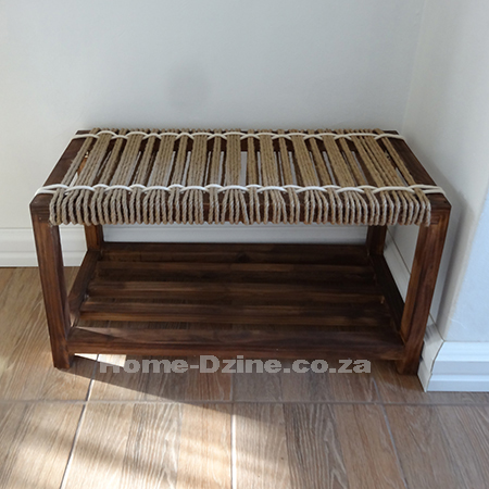 diy how to make jute rope woven riempie bench seat