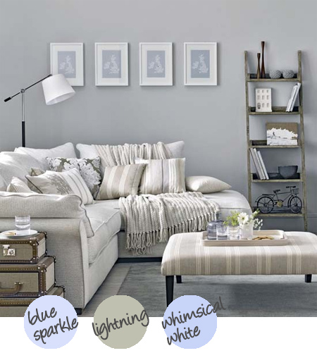 Decorate with shades of grey with a hint of blue or green