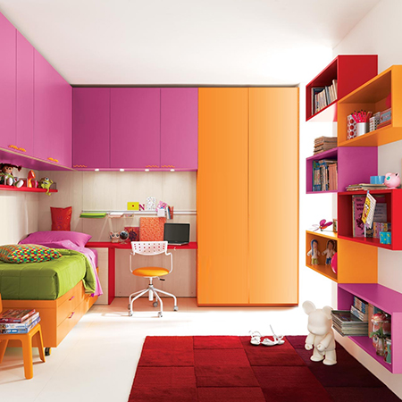 colourful children kids bedroom decorating ideas
