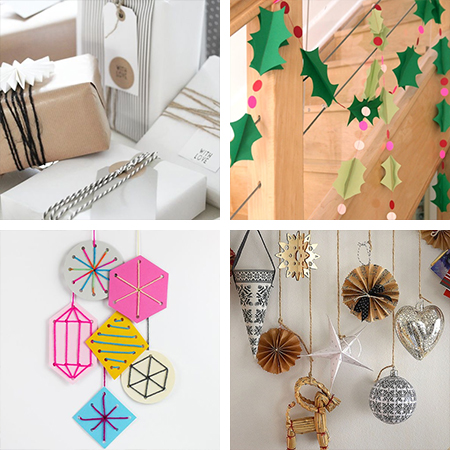 Christmas decor ideas on a budget scandinavian style paper crafts