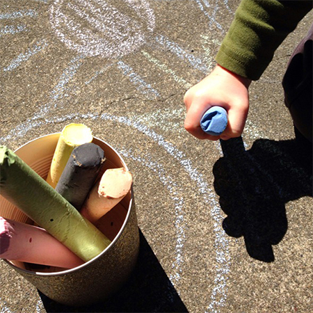 diy homemade chalk for kids