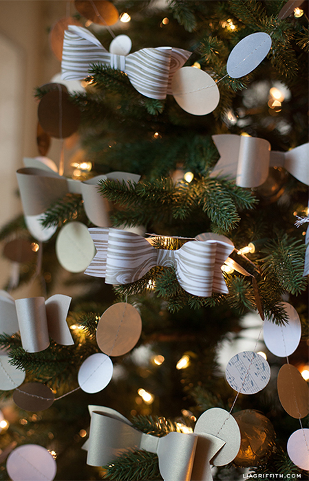 paper bows party christmas festive decorations