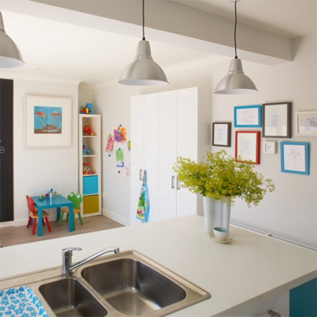 Family home that's filled with colour kitchen