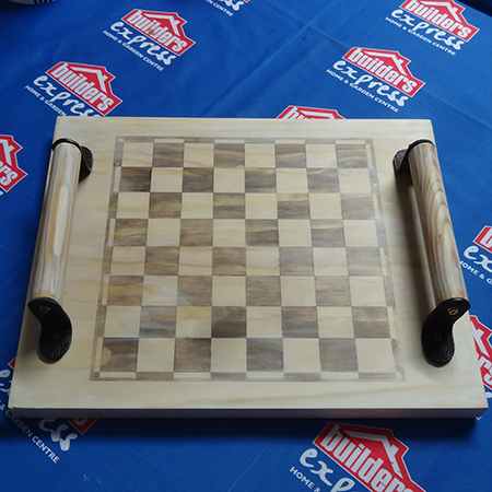 diy how to make a pine chess board