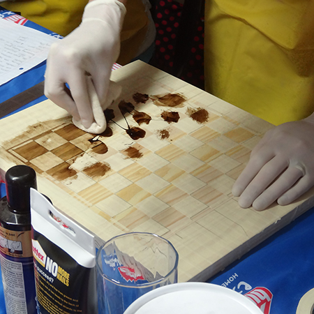 diy how to make a pine chess board woodoc gel stain