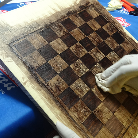 diy how to make a pine chess board woodoc gel stain
