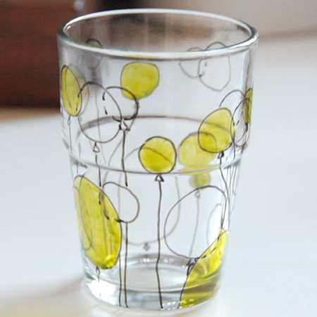 Decorate with glass stain