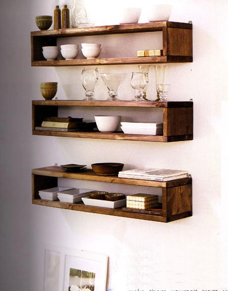 Easy wood box shelf ideas that you can DIY