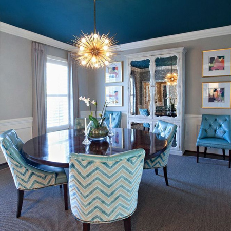 Easy and affordable remodelling ideas painted dark ceiling