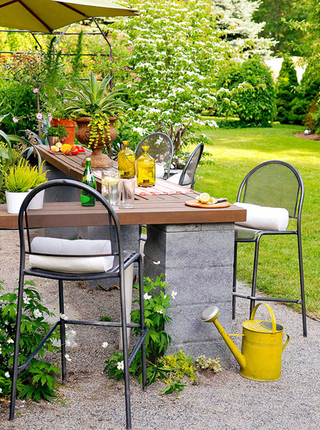 HOME DZINE Garden Ideas | DIY outdoor bar ideas