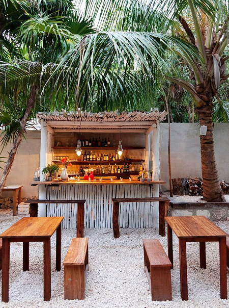 DIY outdoor bar ideas tikki bar with seating