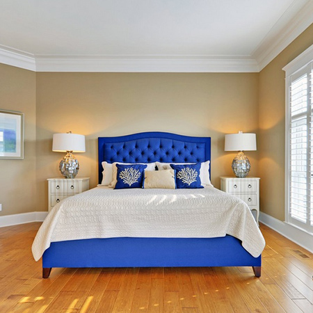 ideas decorating with blue for bedroom