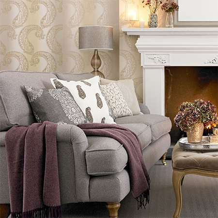 50 shades of grey wool sofa