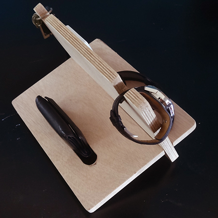 valentine gift idea holder for bedside table for watch, cellphone and wallet