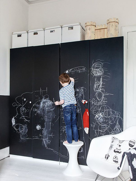 rustoleum chalkboard wall ideas for childrens bedroom spray on closet doors