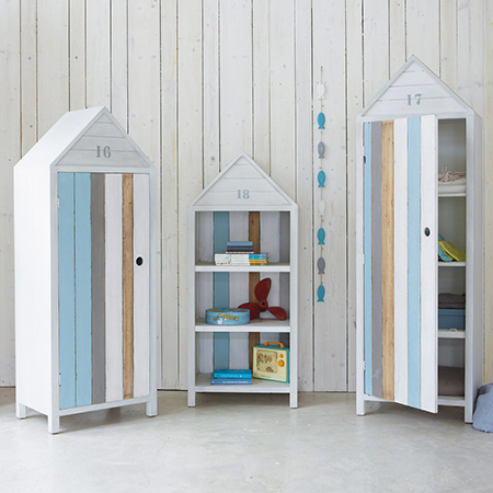 Making coastal style furniture for a child's bedroom beach storage cupboards