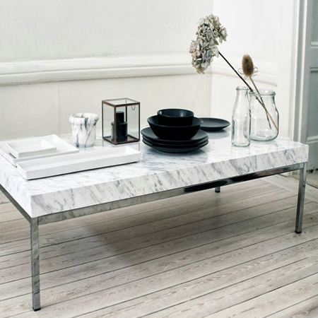 Turn average furniture into stunning statement pieces with contact self-adhesive marble finish