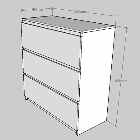 diy instructions and plans to make ikea malm dresser or chest of drawers