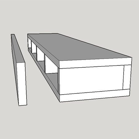 make a chunky floating shelf