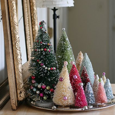 how to make a sisal bottle brush Christmas tree